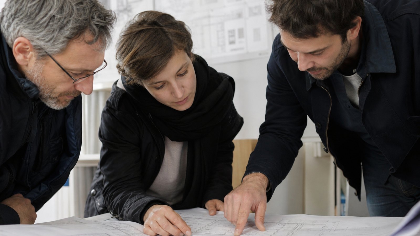Présentation d'un compte rendu de chantier au maître d'ouvrage