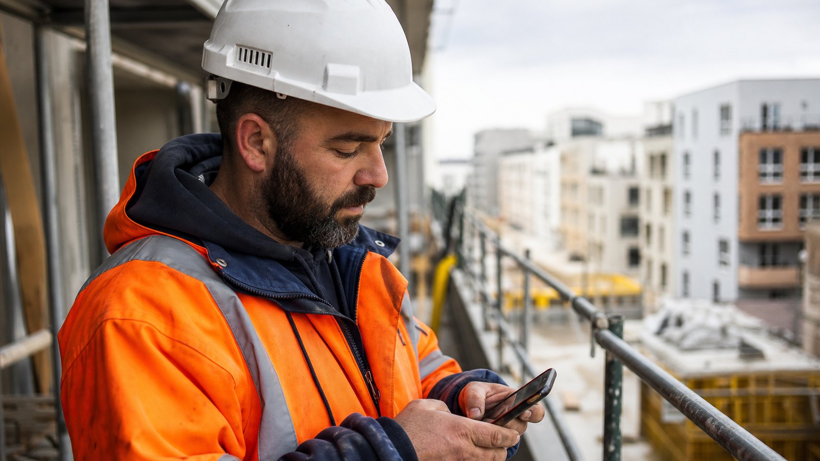 Utilisation d'un journal de chantier numérique sur le terrain